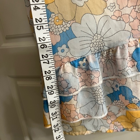 Eilly Bazar Short Sleeve Zip-Up Y2K Fitted Dress Size Small- Floral- Spring - Picture 7 of 12